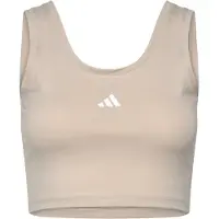 Adidas Sporttop 'Essentials' lichtgrijs / wit