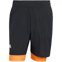 Adidas Sportbroek 'TENNIS CLIMACOOL SHORTS & INNER SHORTS' oranje / zwart / wit