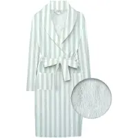 Zohome Zo Home Flanel Fleece Badjas Banda di Lino - dove grey - L/XL