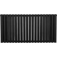 Monster Ovaal vormige radiator - 600mm x 1200mm - Zwart