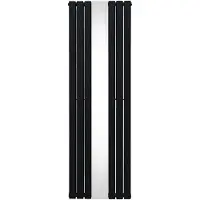 MonsterShop Platte Spiegel Radiatoren - 1800mm x 565mm - Zwart