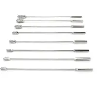 Kiotos - Set Met Geribbelde Rosebud Dilators/sounds In Luxe etui - 8 Stuks