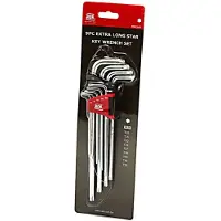 AOK 9 Delige Professionele Torx Lange Inbussleutel Set