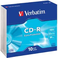 Verbatim CD-R 80 min. 10 stuks in slimcase