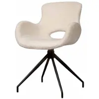 Tower Living Eetkamerstoel Campo - Wit Stof - 58x58x82cm