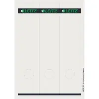 Leitz rugetiketten lang, via pc beletterbaar, rugbreedte 80 mm, zelfklevend 75 st., lichtgrijs