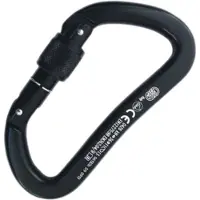 Kong Italy Heavy Duty Alu Karabijnhaak Zwart