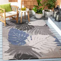 Muratap Binnen en buiten vloerkleed floral outdoor laagpolig tapijt 80x150 cm