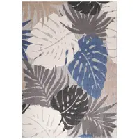 Muratap Binnen en buiten vloerkleed floral outdoor laagpolig tapijt 80x150 cm