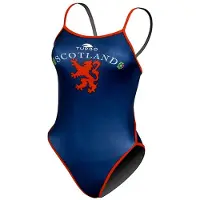 Turbo Scotland Swimsuit Blauw M Vrouw