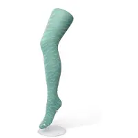 Bonnie Doon Dames Panty met Zebra Print 100 Denier maat S/M Groen - Uitstekend Draagcomfort - Zebraprint - Dierenprint - Gladde Naden - Perfecte Pasvorm - Malachite Green - BP211902.277