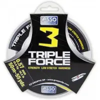 ASSO Triple Force 50 M Monofilament Transparant 0.104 mm