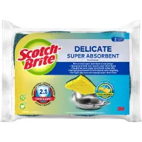Scotch-Brite Spons Delicate 15,8 x 24 x 10 cm Geel, groen 10 Stuks