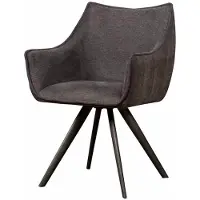 Tower Living Eetkamerstoel Riviera - Donkergrijs Stof - 62x60x88cm