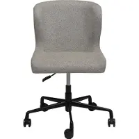 Ebuy24 Glam Dan-Form kantoorstoel bouclé lichtbruin.