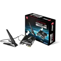 MSI Herald-BE WI-FI 7 MAX (Wi-Fi 7, 802.11BE, Bluetooth 5.4, PCIe, Multi-Link Operation Technology, External Antenna)