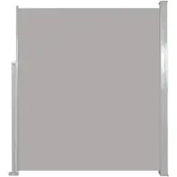 vidaXL Windscherm uittrekbaar 160x500 cm grijs