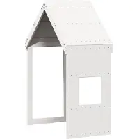 vidaXL Kinderbedhuisje 55x99x139,5 cm massief grenenhout wit