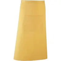 Premier Unisex Kleuren Barschort / Werkkleding (Lange Continentale Stijl) (Pakket van 2) (Zonnebloem)