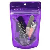 Packlinq Stazakken Transparant/Violet 10,2x6x15,2cm 57 gram