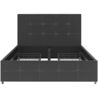 Notio Living Rose-Bed - 4 Laden - Antraciet Stof - 140x200