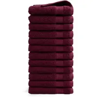 DoubleDry Handdoeken set 50 x 100 cm 12 stuks 100% zacht katoen 500 g/m2 -