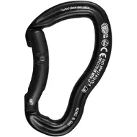 Kong Ergo Bent Gate Karabijnhaak Zwart