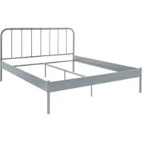 DOMUS Aaron-Bed - Grijs Metaal