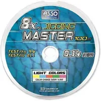 ASSO Pe Jigging Master 100 M Gevlochten Vislijn Veelkleurig 0.120 mm