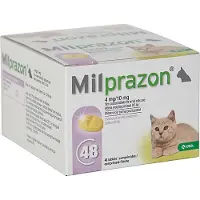 Milprazon Ontwormingsmiddel kat en kitten (0,5 - 2 kg) 48 tabletten