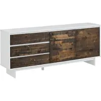 Loft 24 Morgan-Dressoir - 2-deurs 3-laden - Grenen