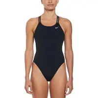 Nike Hydrastrong Solids Spiderback Swimsuit Zwart US 26 Vrouw