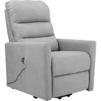 Notio Living Messi - Elektrische relaxfauteuil met liftup in lichtgrijs (107 x 75 x 94 cm)