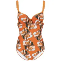 Aquafeel 21747 Swimsuit Oranje 42 / B Vrouw