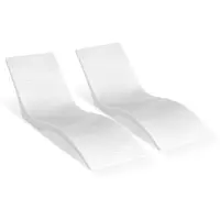 Vevor 2-delige zwembadligstoelset met chaise longue