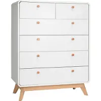 Loft 24 Cassie-Commode - 6-laden - Wit Eikenlook