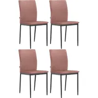 Loft 24 Pavia-Eetkamerstoel - Roze - Set van 4