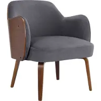 Notio Living Haruko-Loungestoel in Antraciet
