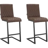 Loft 24 Wanda-Barkruk - Bruin - Set van 2
