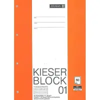 Brunnen Kieserblock 01 Schrijfblok A4 Gelinieerd Gelijmd Papier Niet geperforeerd 50 Vellen