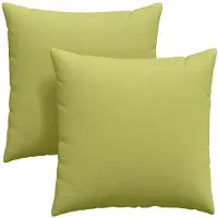 vidaXL Zitkussens 2 st Stof Lichtgroen 60 x 60 cm