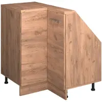 Vicco R-Line Hoekkeukenkast voor schuine wand – 75.6 cm met 1 deur Krachtige eik goud