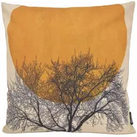 Gek op kussens! Moon & tree | 45 x 45 cm | kussenhoes | katoen/linnen