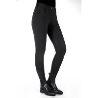 HKM VERWARMDE RIJBROEK COMFORT STYLE FULLGRIP Zwart