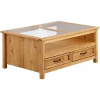 Notio Living Selma-Tafel - Glas & Natuur Grenen