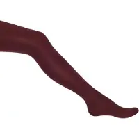 Bonnie Doon - Dames - Panty's - Basic Opaque Tights - Donker Rood/Bordeaux - XL (42/44)