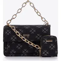 WITTCHEN Dames denim messenger bag met monogram, little black dress