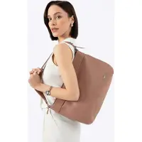 WITTCHEN Dames shopper van natuurleer met afneembaar handvat, beige
