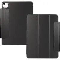 Lunso Geschikt voor iPad Air 13 inch (2024/2025) - Tri-Fold Bookcase hoes - Zwart