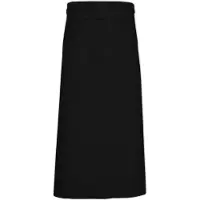 Link Kitchen Wear Franse sloof XL met zak - Black - 100 x 120 cm -